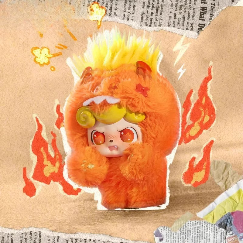 Peluche Q.KID Emotional Hairy Monster en caja sorpresa