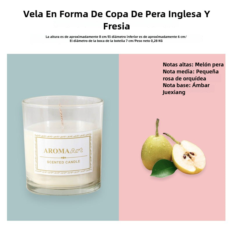 Vela Aromática Decorativa sin Humo: Ambiente Romántico para Cenas y Dormitorio, Fragancia Elegante, Estilo Instagram