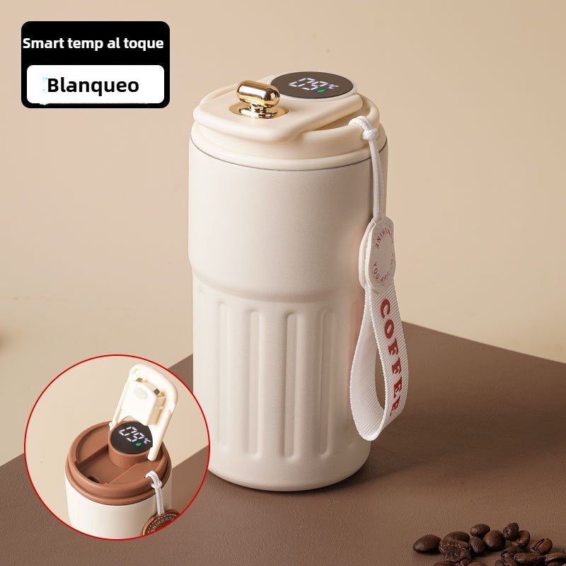 Color-Changing Stainless Steel Coffee Cup with Digital Temperature Display: Modern Thermal Mug