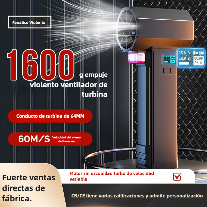 Ventilador portátil de alta velocidad con soplador profesional para limpieza de autos