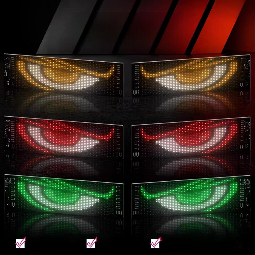 Pantalla LED de publicidad automotriz en parabrisas