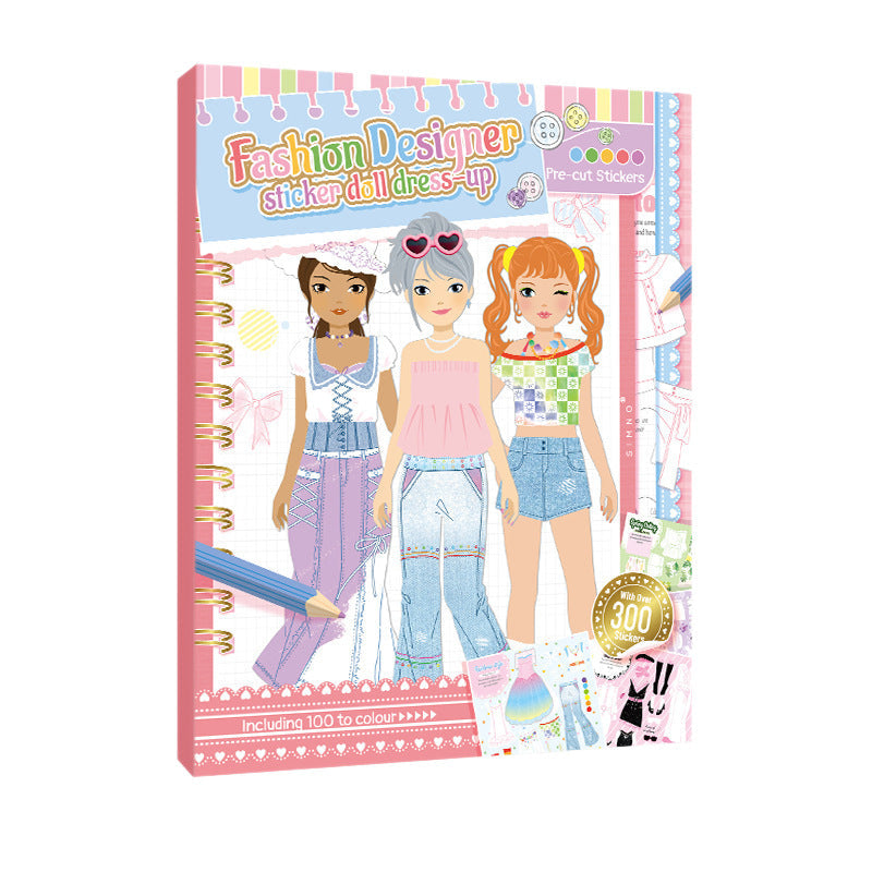 Libro infantil de stickers para decorar ropa y accesorios