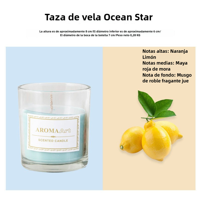 Vela Aromática Decorativa sin Humo: Ambiente Romántico para Cenas y Dormitorio, Fragancia Elegante, Estilo Instagram