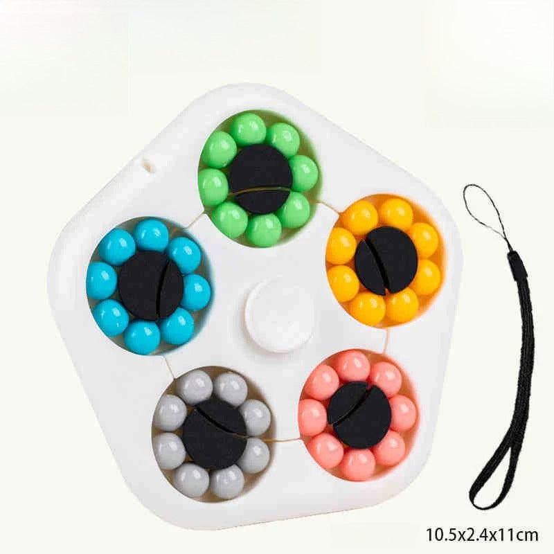 Hand Third Eye: Multicolor Puzzle Cube for Relaxation and Mental Development