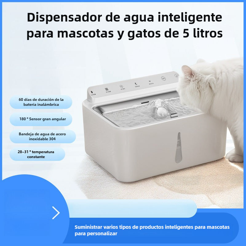Dispensador de Agua para Mascotas: Calentamiento Constante, Filtración en Circulación, Silencioso, Inteligente