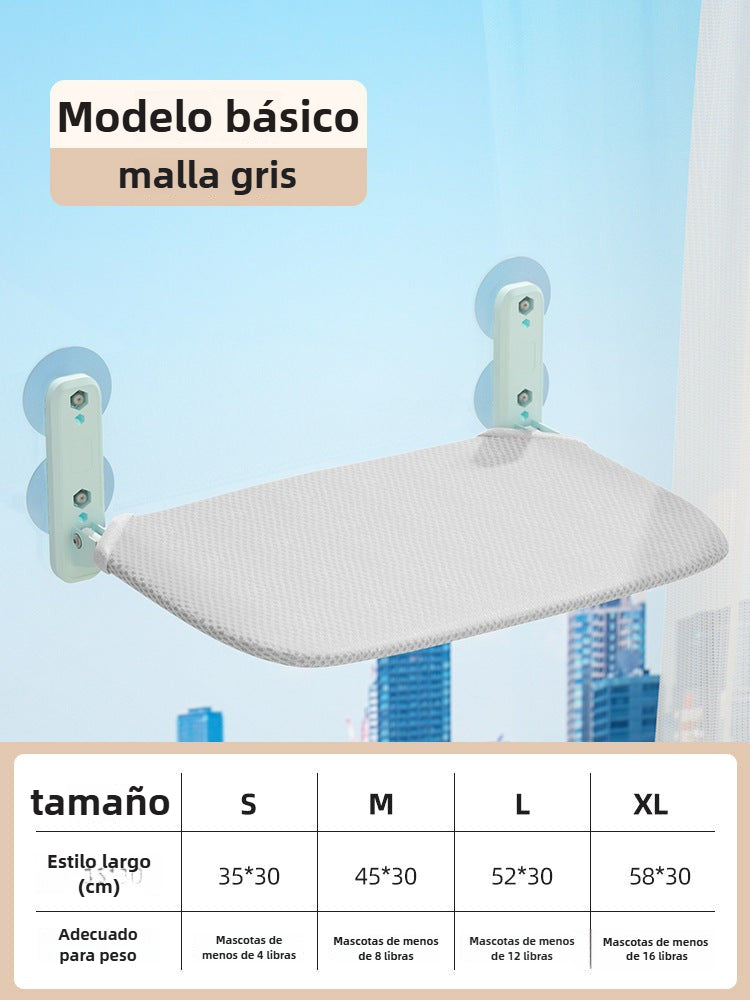 Hamaca para Gatos con Ventosas: Cama Colgante Plegable para Ventana