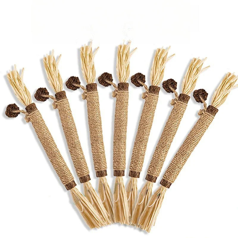 Juguete con catnip para gatos – Varita con hierba gatera para masticar y calmar el estrés