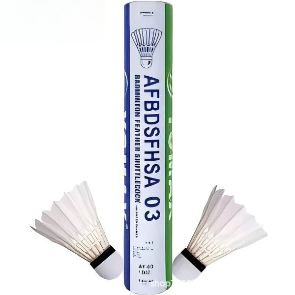 Volantes de bádminton resistentes (12 unidades) – Estables, para entrenamiento y juego recreativo