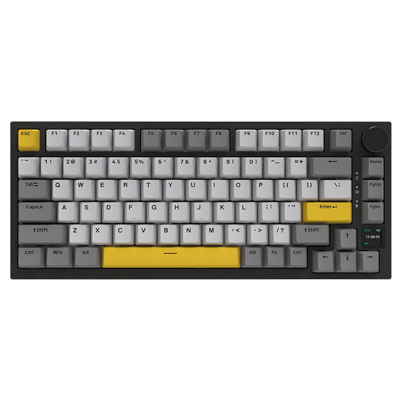 Teclado mecánico inalámbrico AK820pro: Bluetooth, tres modos, personalizable, 75% de tamaño, hot-swappable, diseño gasket, retroiluminado para juegos