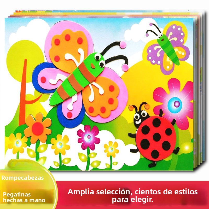 Set de Pegatinas 3D para Niños – Juguetes Educativos y Manualidades en Foam EVA