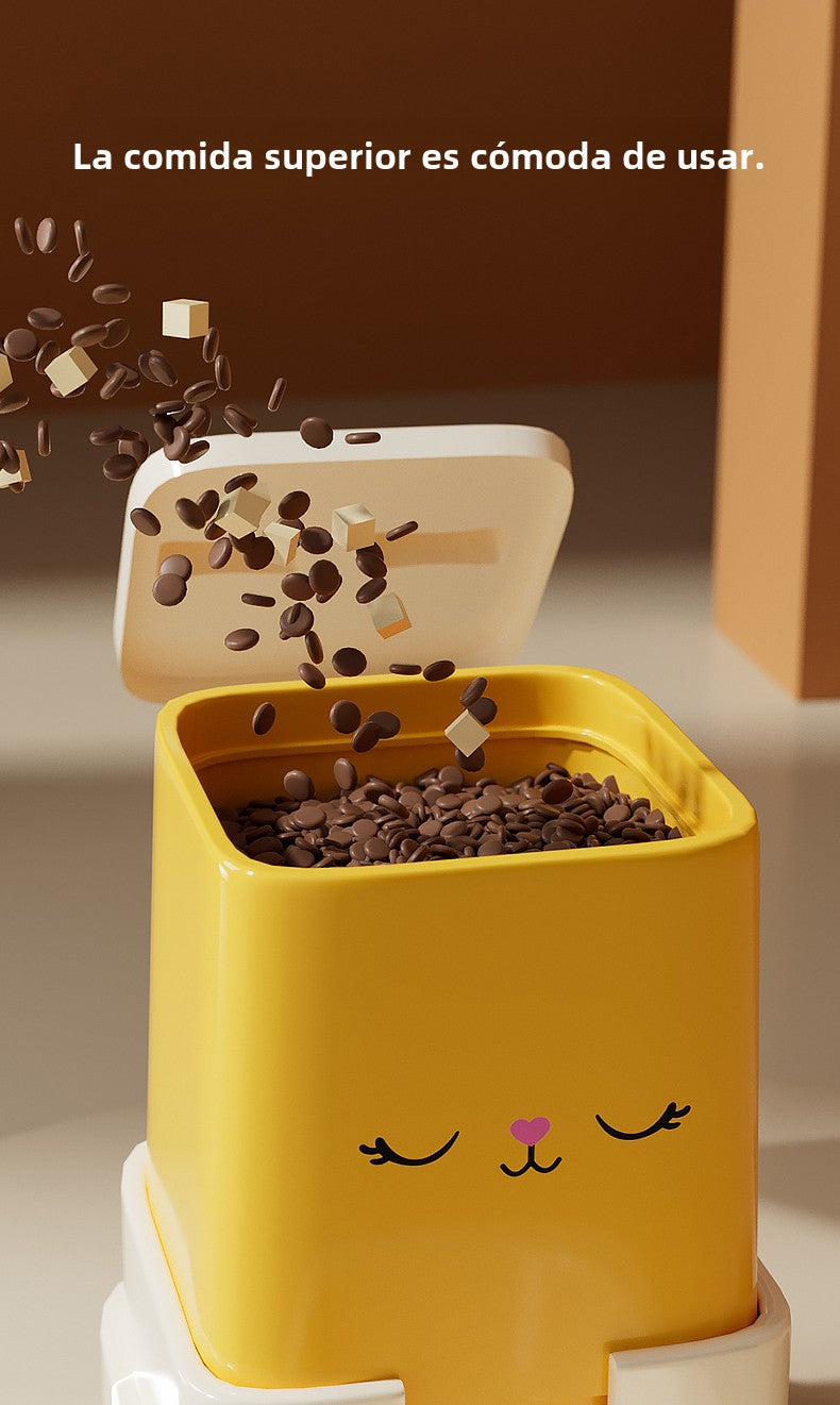 Dispensador Automático de Agua y Comida para Gatos