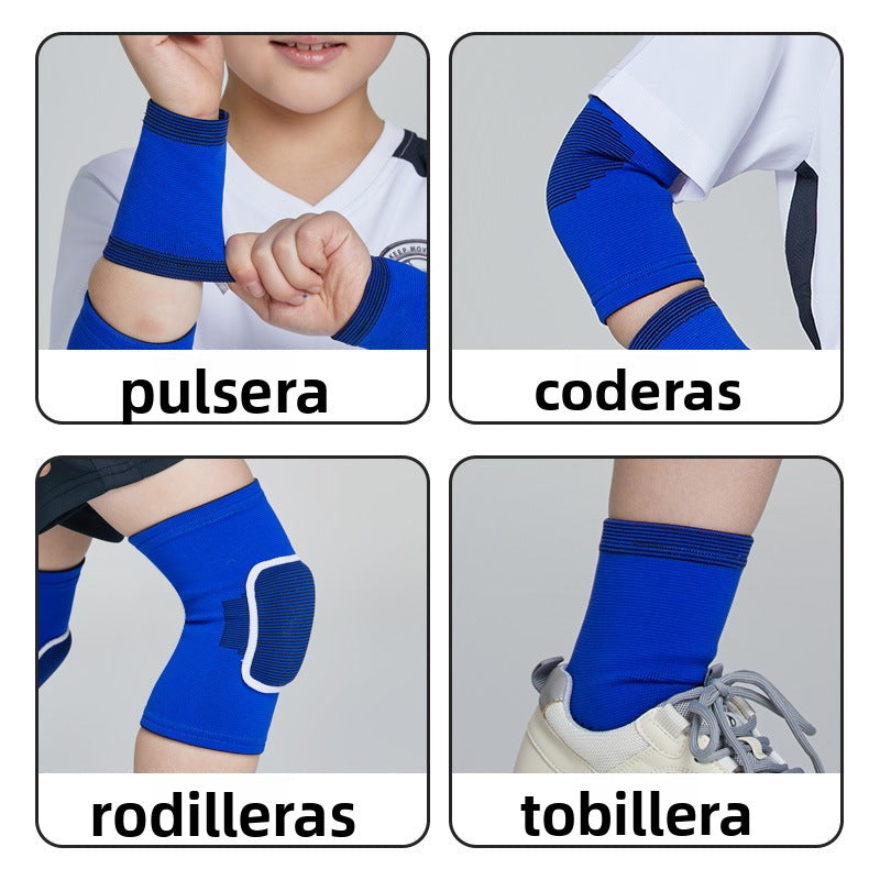 Children's Protective Gear: Knee, Elbow, Wrist Pads for Basketball - Complete Sports Set for Men