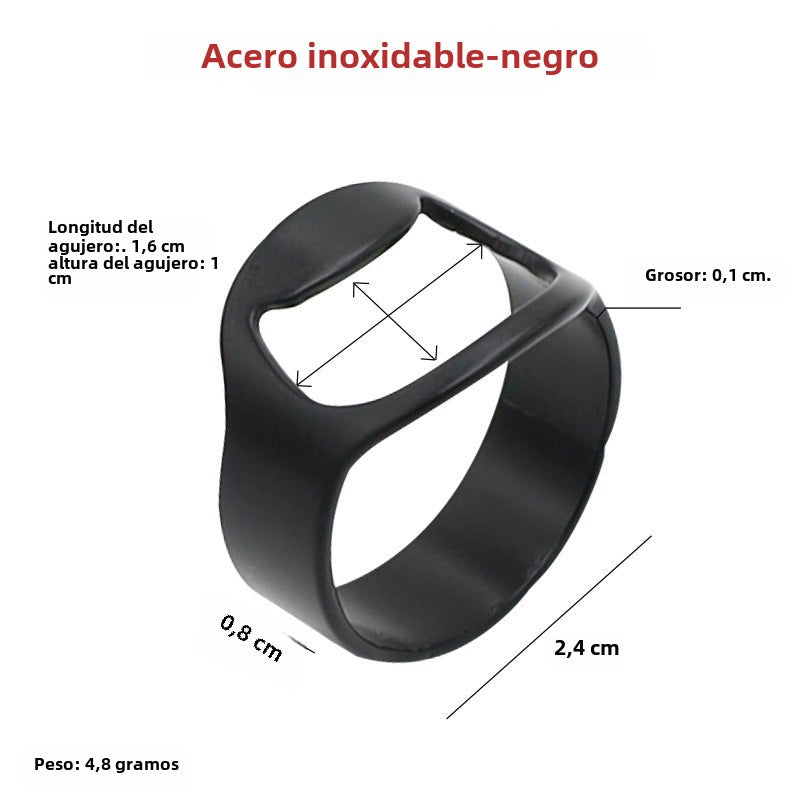 Anillo abridor de Botellas de acero Inoxidable para Bares o Regalo