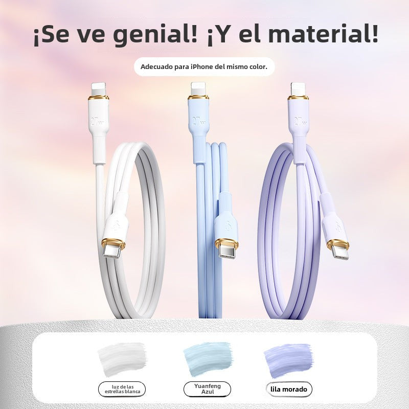 Cable de carga rápida PD de 27 W para puerto Lightning de iPhone