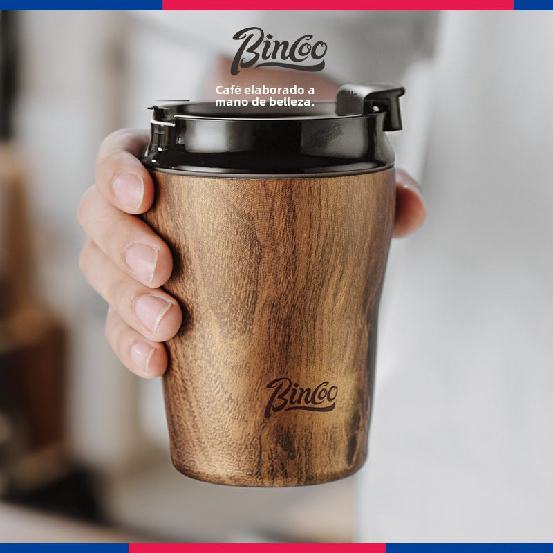 Taza de Cerámica Bincoo: Vaso Térmico Retro de Alta Calidad, Portátil y Acero Inoxidable