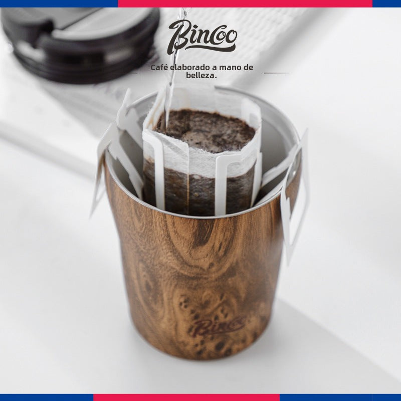Taza de Cerámica Bincoo: Vaso Térmico Retro de Alta Calidad, Portátil y Acero Inoxidable