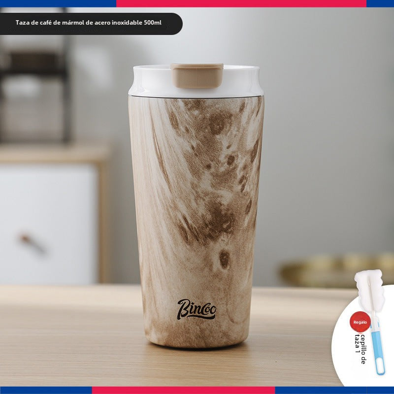 Taza de Cerámica Bincoo: Vaso Térmico Retro de Alta Calidad, Portátil y Acero Inoxidable