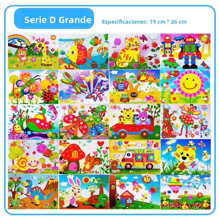 Set de manualidades infantiles con pegatinas 3D