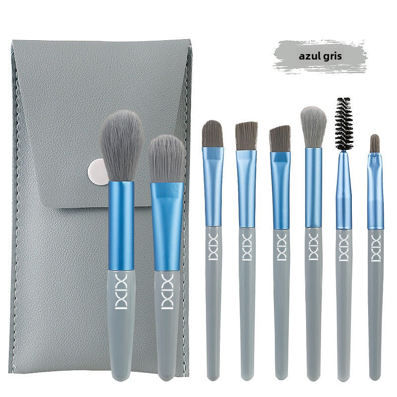 Set de Brochas de Maquillaje para Principiantes: 8 Piezas con Cerdas Suaves para Sombras de Ojos, Polvos Sueltos y Base