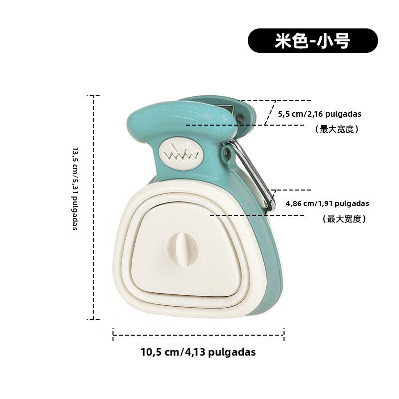 Recogedor de Heces Portátil para Mascotas | Plegable con Bolsa de Basura