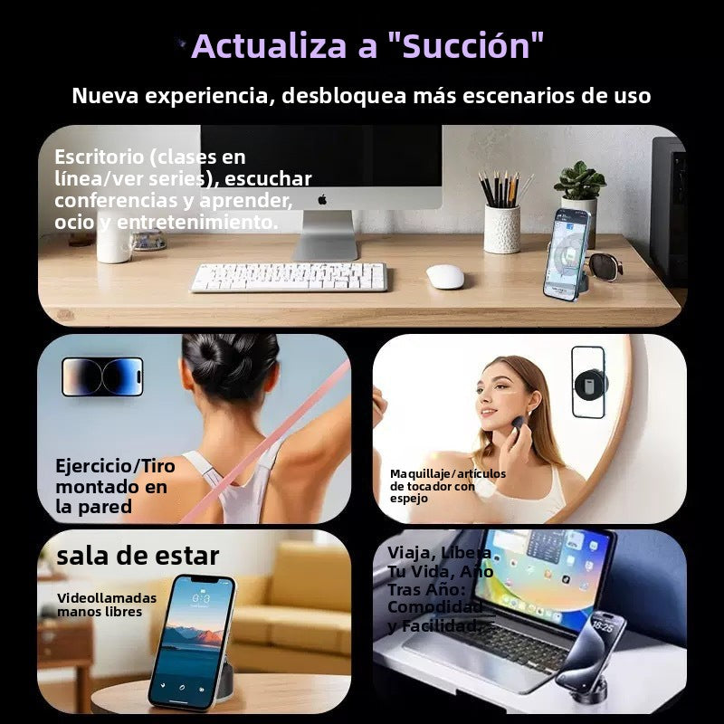 Magnetic Car Phone Holder with 360° Rotation and Adjustable Foldable Design