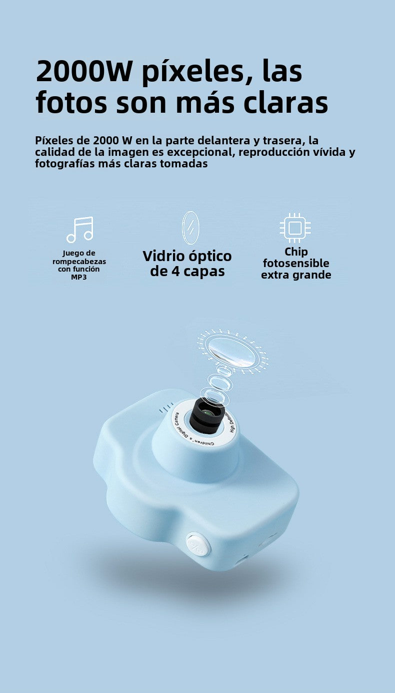 A3 Children's Camera: Cartoon Digital Camera, Handheld Recorder, and Sports Camera