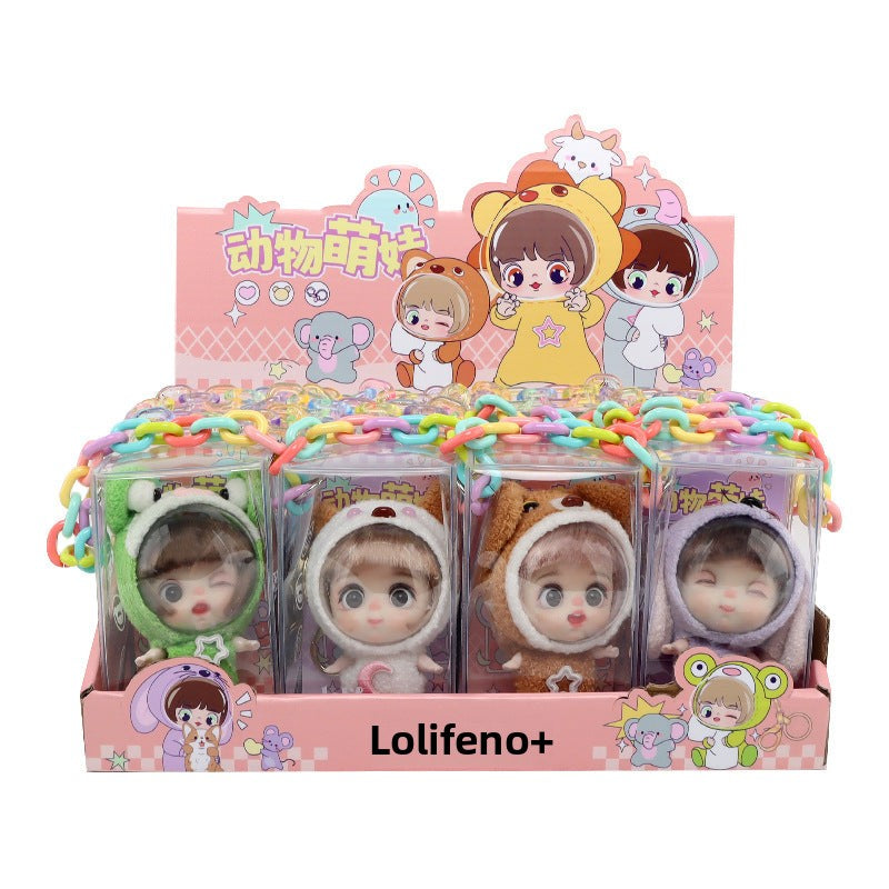 Space Animal Keychain for Girls: Cartoon Character Doll, Birthday Gift & Surprise Box