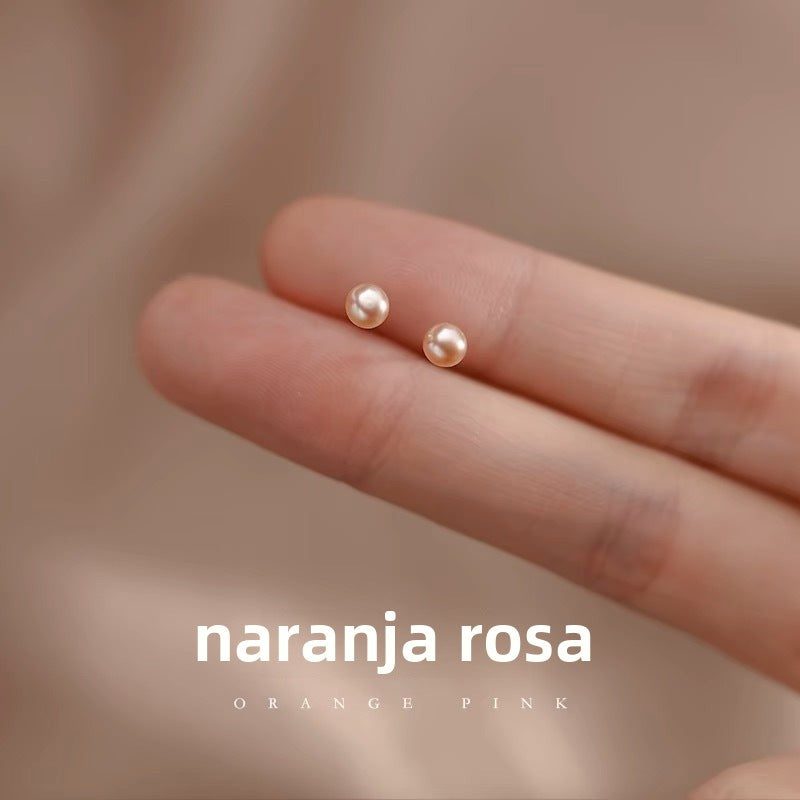 Pendientes Perla Miniatura en Plata 999 – Estilo Clásico y Elegante