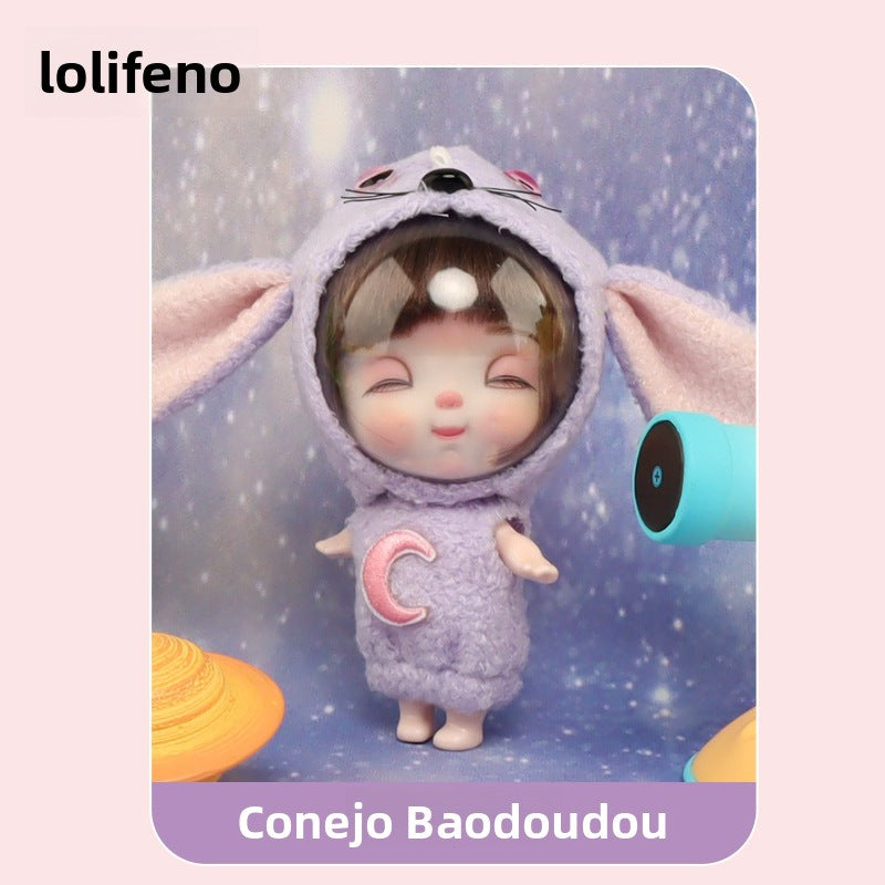 Space Animal Keychain for Girls: Cartoon Character Doll, Birthday Gift & Surprise Box