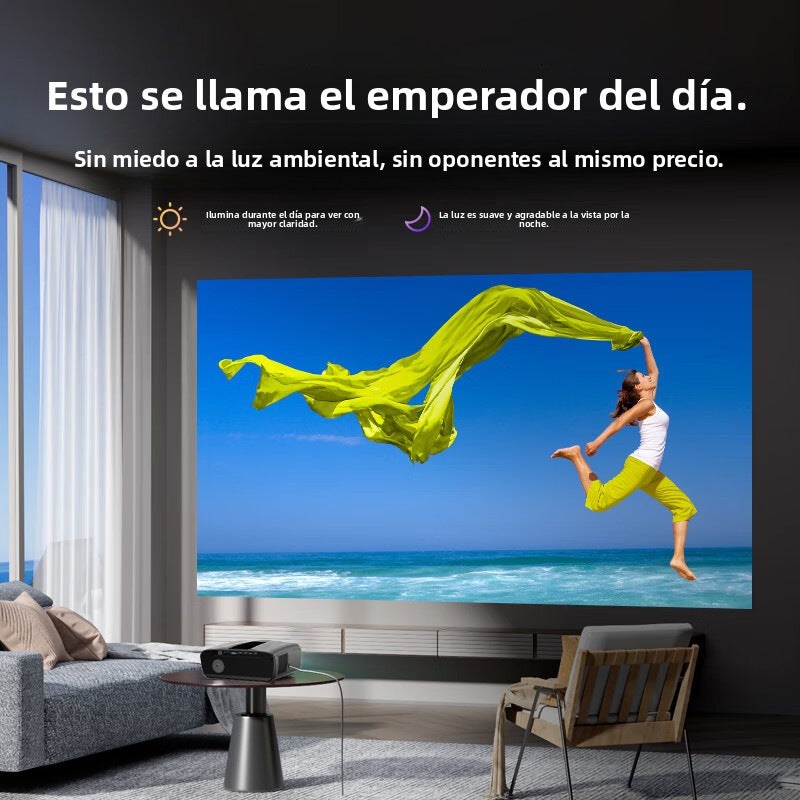 2025 D7 High-Definition Home Projector with Voice Control for Bedroom and Home Theater