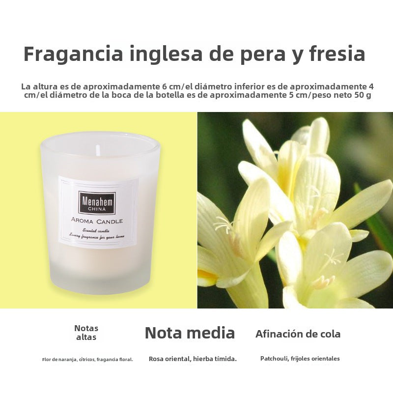 Vela Aromática Decorativa sin Humo: Ambiente Romántico para Cenas y Dormitorio, Fragancia Elegante, Estilo Instagram