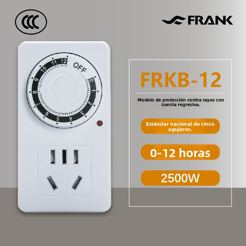 Enchufe programable para carga de electrónicos: temporizador, interruptor con apagado