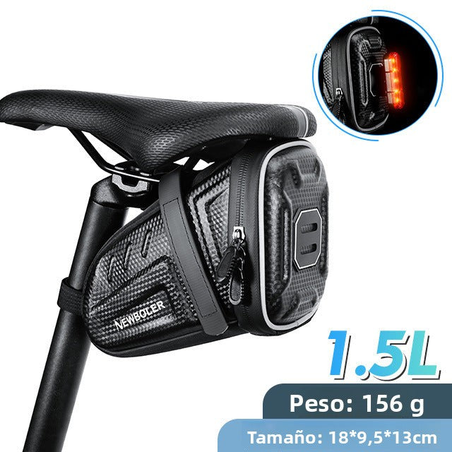 Bolsa de Sillín para Bicicleta: Impermeable, Resistente y de Gran Capacidad