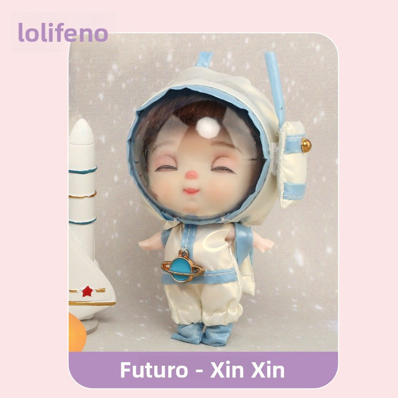 Space Animal Keychain for Girls: Cartoon Character Doll, Birthday Gift & Surprise Box