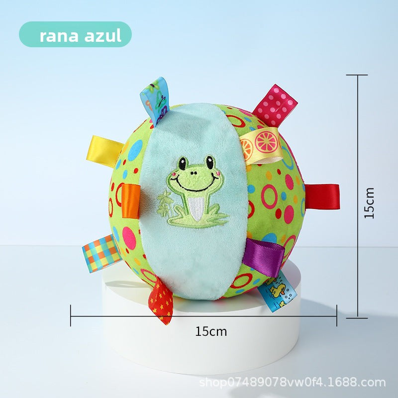 juguete de peluche para perros con agarraderas de tela