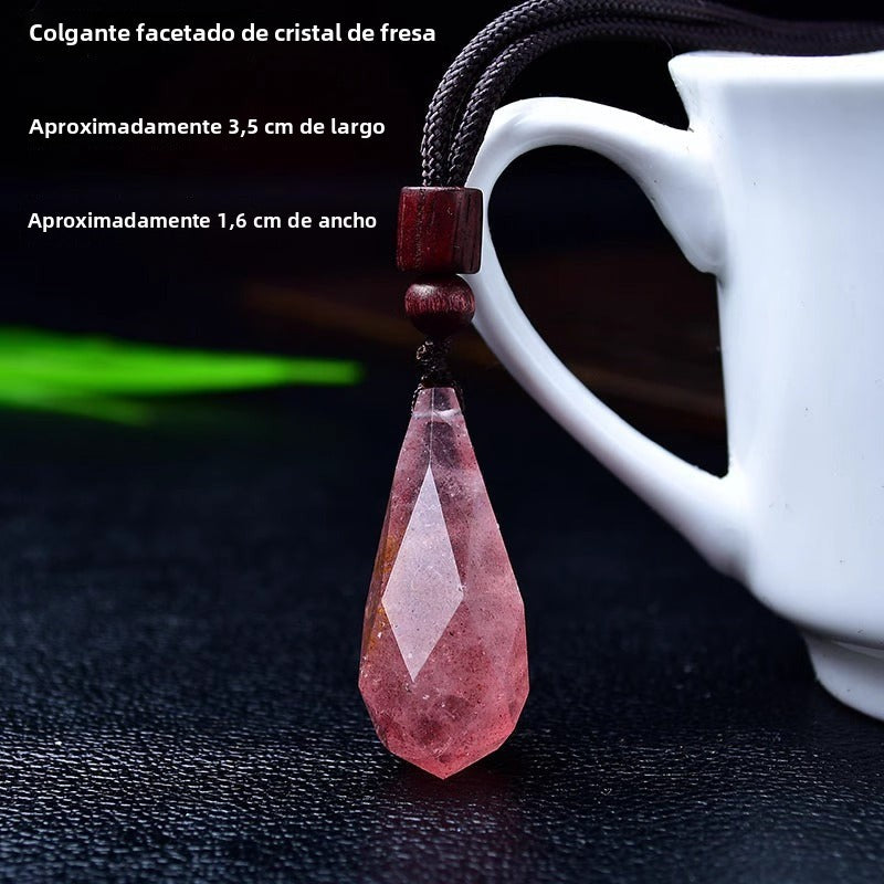 Colgante con piedras naturales: Amatista, Fluorita, Obsidiana, Lapislázuli y más