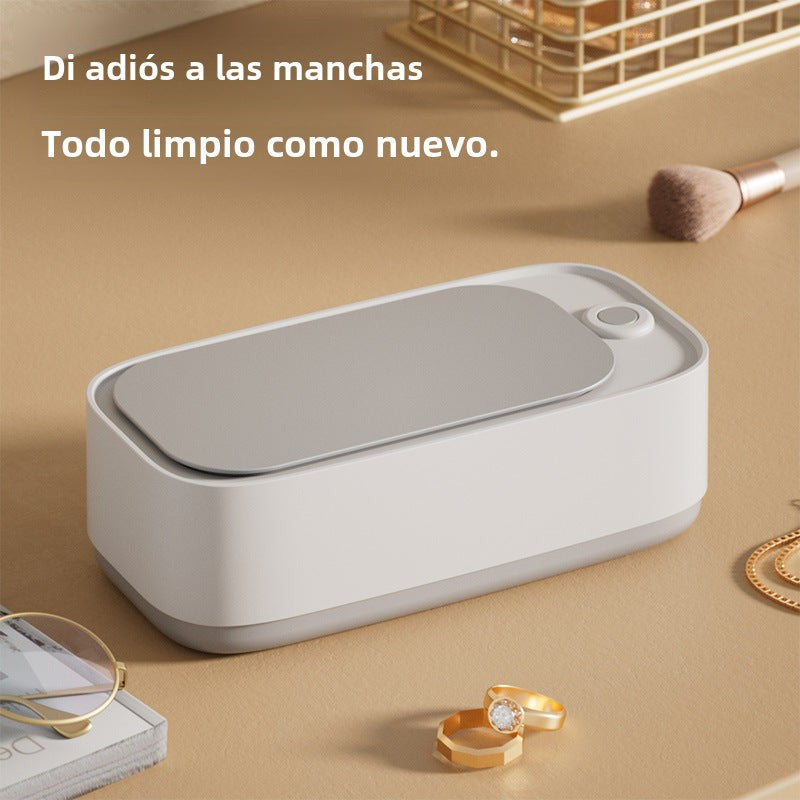 Limpiador Ultrasónico Portátil para Gafas y Joyas: Mini Dispositivo de Limpieza por Ultrasonidos para Lentes, Lentes de Contacto y Accesorios