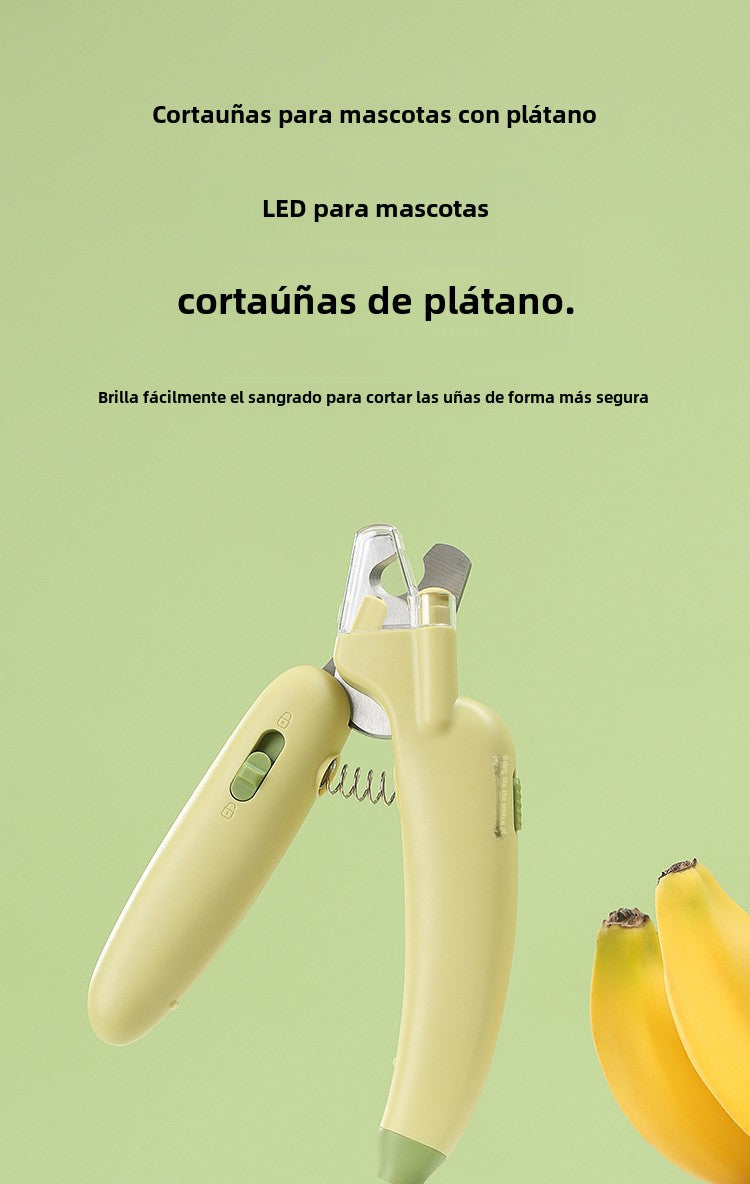 Cortaúñas LED Eléctrico Profesional: Lima de Uñas con Luz para Gatos y Perros, Herramienta 2 en 1