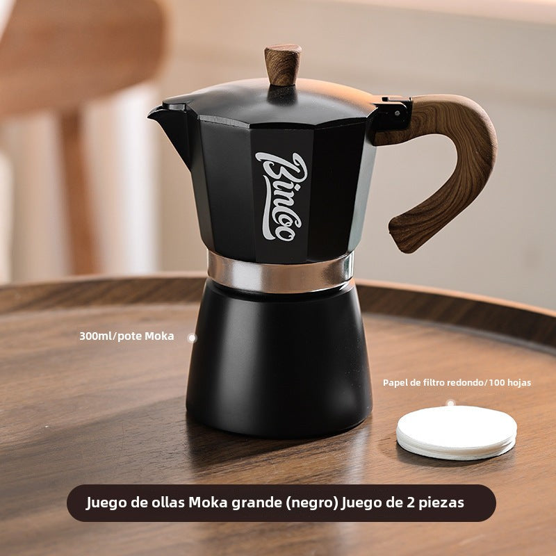 Bincoo: Elegante Cafetera Moka para Casa - Máquina de Café Espresso, Ideal para Preparar Café Concentrado y Manualmente