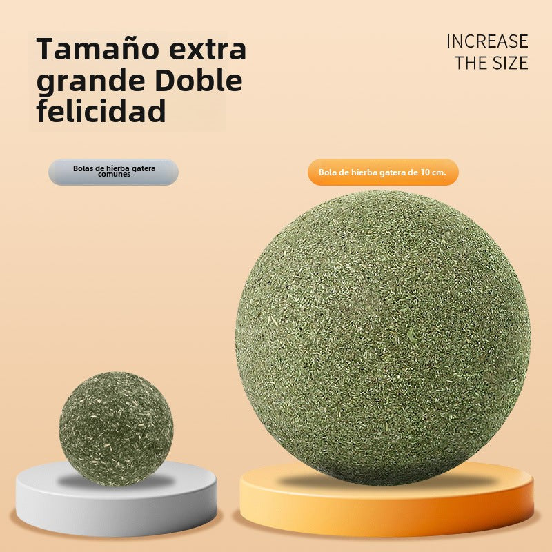 Pelota de Catnip para Gato- Bola de Hierba Gatera Menta Natural