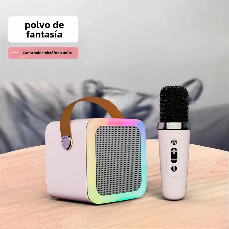 Altavoz Bluetooth Y1 con Micrófono: Sistema de Sonido Inalambrico para Karaoke en Casa