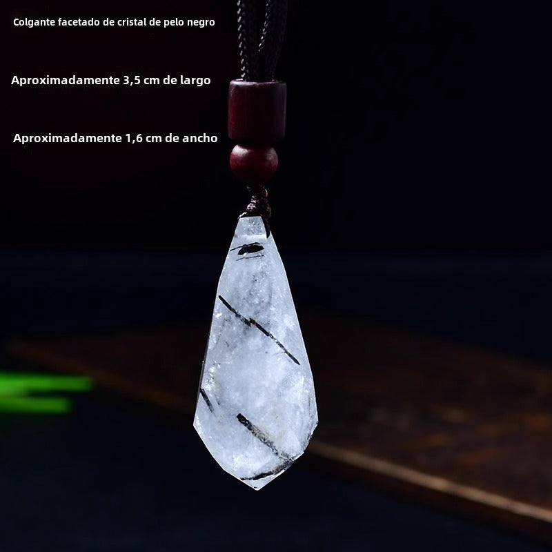 Colgante con piedras naturales: Amatista, Fluorita, Obsidiana, Lapislázuli y más