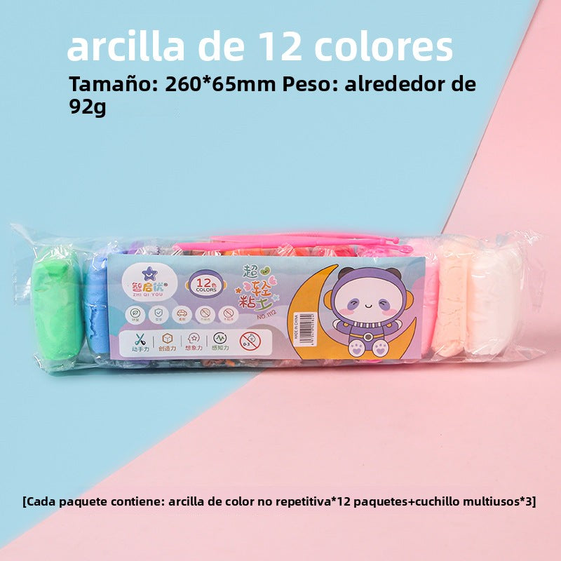 Arcilla que se seca al aire para actividades escolares