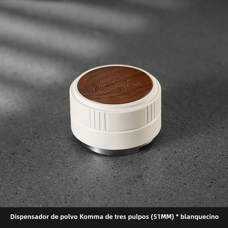 Kit de Prensado de Café Italiano Bincoo: Base de Madera de Nogal y Tamiz para Espresso