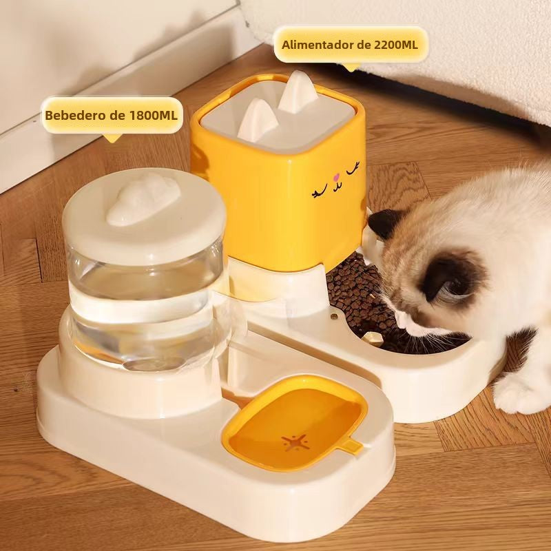 Dispensador Automático de Agua y Comida para Gatos