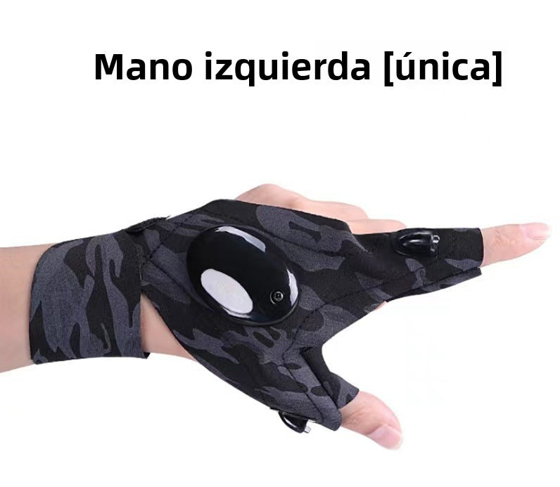 Guantes Con Luz LED Para Pesca Nocturna Y Reparaciones Mecánicas – Iluminación Portátil