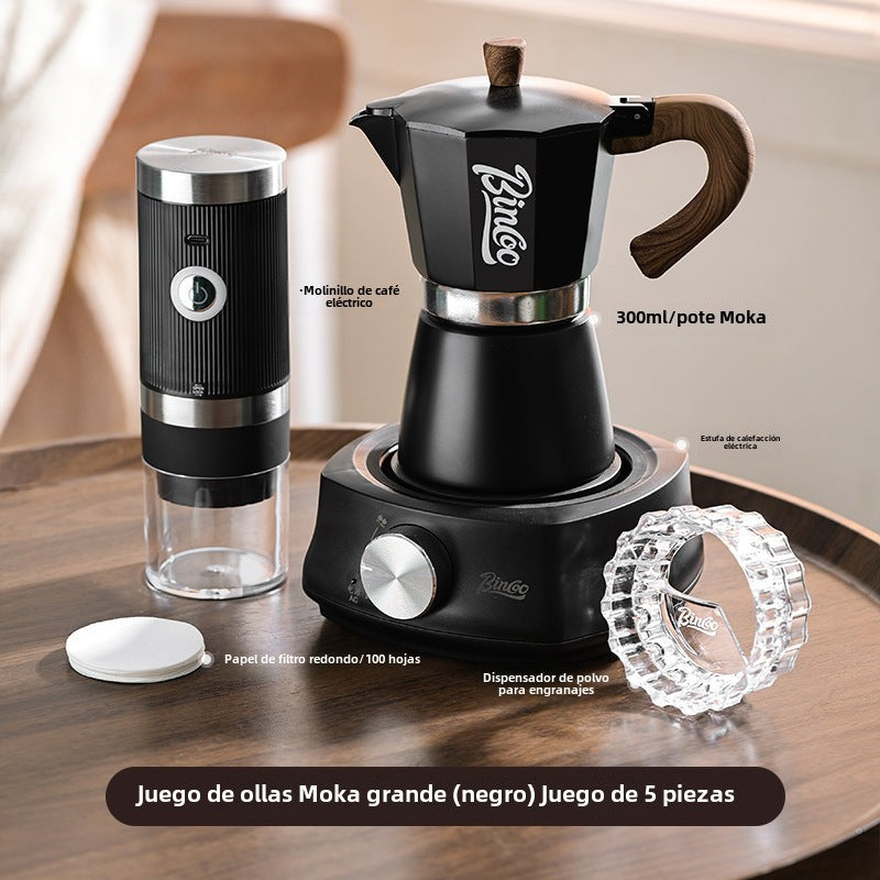 Bincoo: Elegante Cafetera Moka para Casa - Máquina de Café Espresso, Ideal para Preparar Café Concentrado y Manualmente