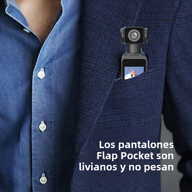 Cámara de bolsillo 4K HD: Antivibración, Mini, Portátil, Ideal para Deportes y Ciclismo
