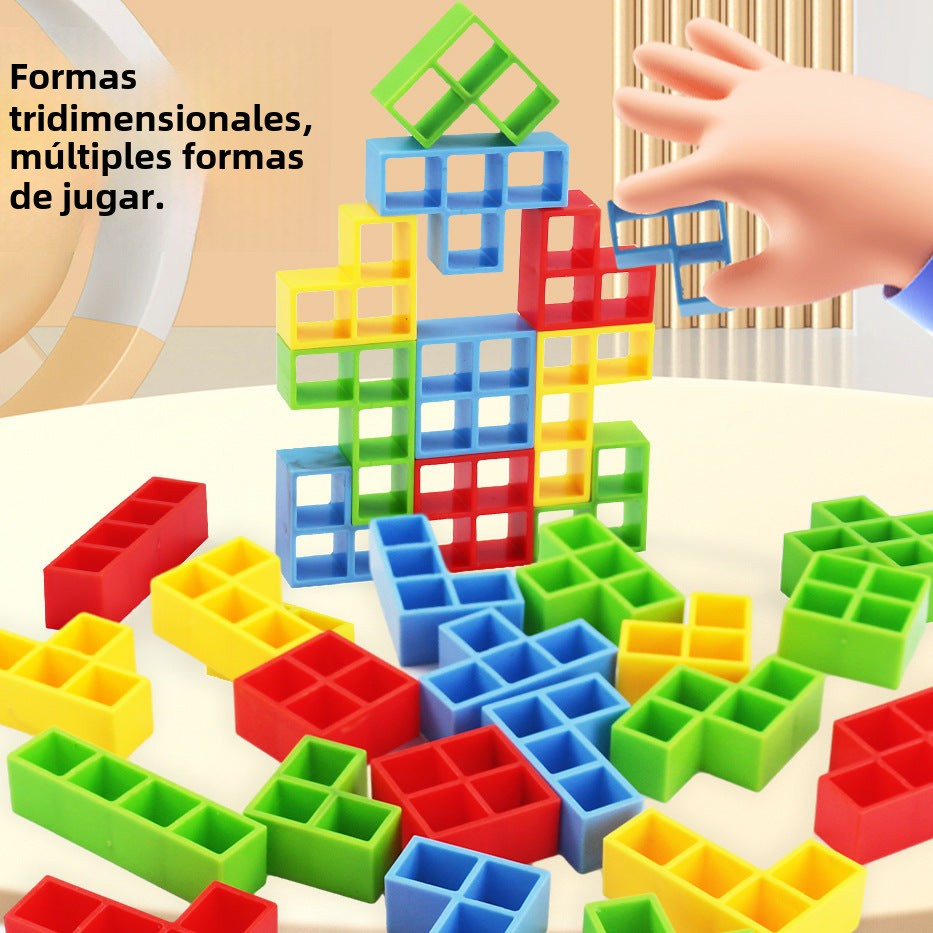 Juego de Mesa Tetris de Equilibrio para Niños y Adultos