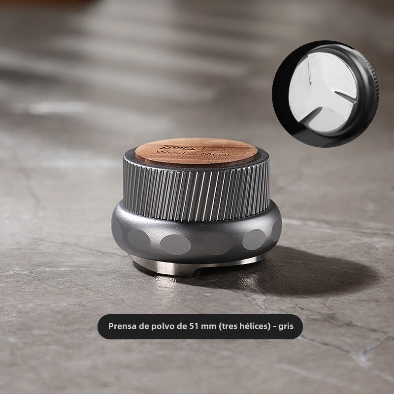 Kit de Prensado de Café Italiano Bincoo: Base de Madera de Nogal y Tamiz para Espresso